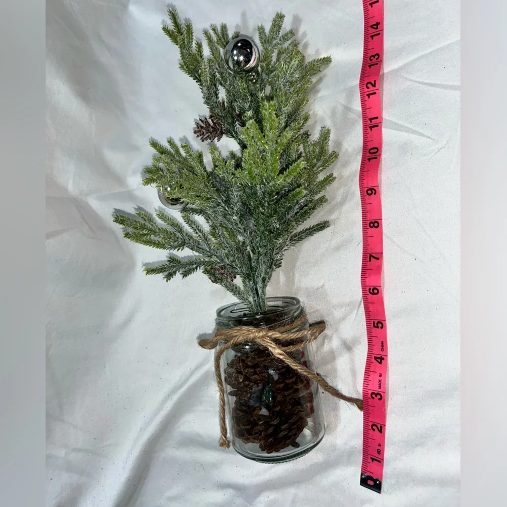 Rustic Green and Brown Holiday Garland with Pinecones